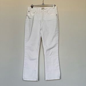 J. Crew Women's Flare Billie‎ Demi Boot Cut Crop White Jeans 27 Casual Travel